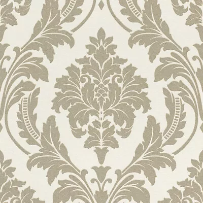 £8.95 • Buy Rasch Glam Shimmering Damask Paste The Wall Wallpaper Antique Gold 541632