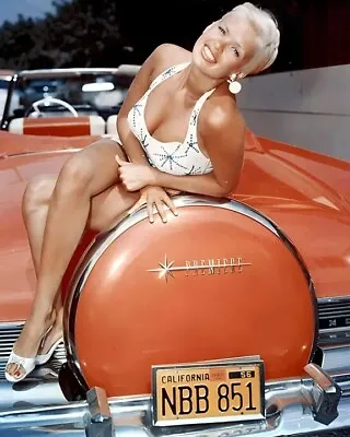 Jayne Mansfield Posing In Car 8x10 PHOTO PRINT • $7.98