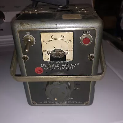 General Radio GENRAD Metered Variac W5MT3VM Autotransformer WORKING - BAD METER • $99