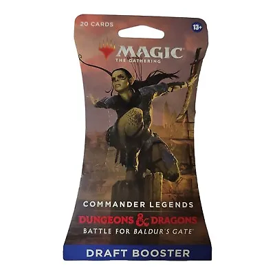 New Magic The Gathering Commander Legends Battle For Baldur's Gate Draft Booster • $5.99
