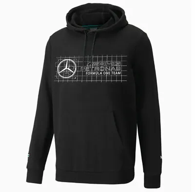 Puma Mercedes AMG Petronas Star Black Hooded Sweatshirt • $44.95