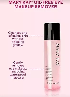 Mary Kay Oil-Free Eye Makeup Remover 3.75 Fl. Oz. : Hypoallergenic : Oil-Free • $18.68