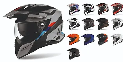 AIROH Commander 2024 Adventure Sun Visor Motorcycle Pinlock Helmet/Camera Mount • $410.24