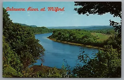 Milford PA Pocono Mountains Delaware River C1963 Postcard • $4.67