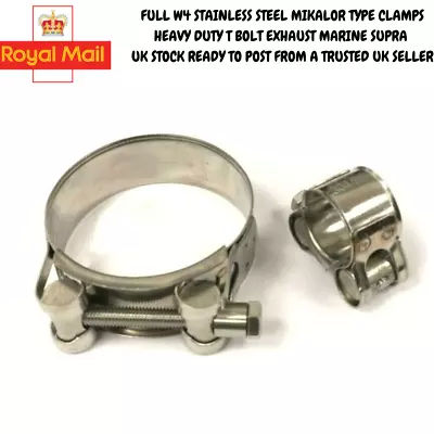 Suzuki Motorcycle Exhaust Clamp  Motorbike W4 Stainless Steel Choose Your Size • £5.99