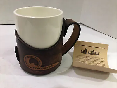 $19.99 • Buy Vintage El Cid Leather Wrapped Mug Cup Peacekeeper