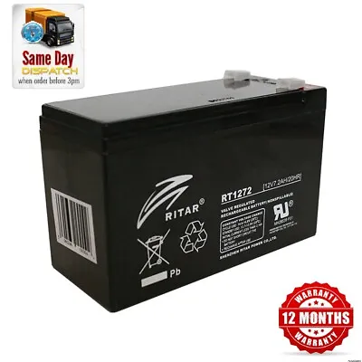 12V 7Ah Ion Block Rocker Bluetooth IPA76C IPA56B IPA56C IPA79BG (SPORT) BATTERY • £19.90