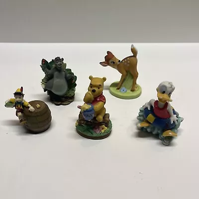 Disney Figurine Miniature Lot Of 5 Pinocchio Bambi Donald - READ DESCRIPTION • $11.66