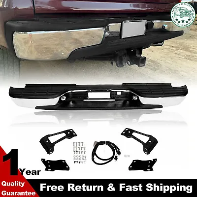 For 01-07 Silverado/Sierra 2500HD 3500 Rear Step Bumper W/ License Plate Lights • $138