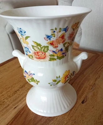 £3.50 • Buy Aynsley Fine English Bone China Vase - Cottage Garden Design