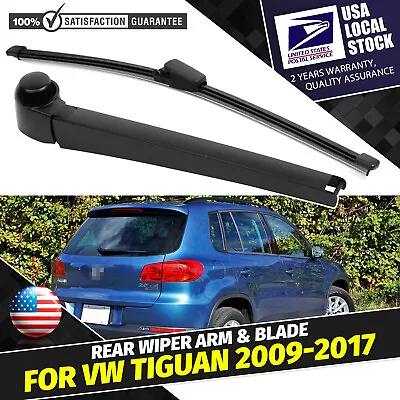 Premium Rear Windshield Wiper Blade & Arm Fit For Volkswagen VW Tiguan 2009-2017 • $13.46