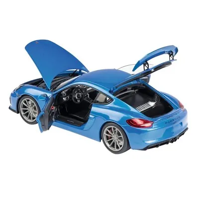 Schuco 1:18 | BRAND NEW | Porsche Cayman GT4 | Finished In Blue Metallic • $247.50