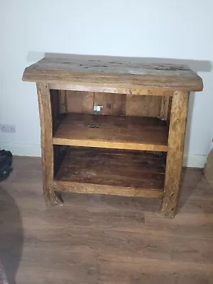 Large Rustic Wooden Display Cabinet • £50