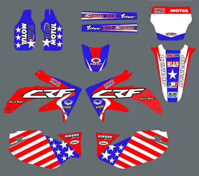 Graphics Stickers Decals Deco Full Kit For Honda CRF 450 R 2005-2008 2006 2007 • $73.51