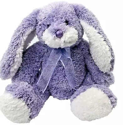 Mary Meyer Purple Easter Bunny Rabbit 8  Plush Spring Ribbon 2001 • $14.65