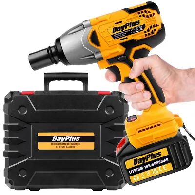 21V Cordless Impact Wrench 1/2  1800NM High Torque Brushless Drill With Battery • $9