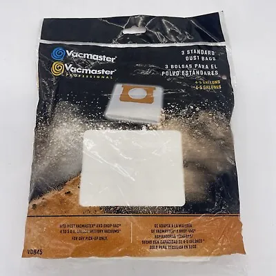 New Vacmaster 4-5 Gallon Standard Vacuum Dry Dust Bags For Shop-Vac - 3-Pack • $8.10