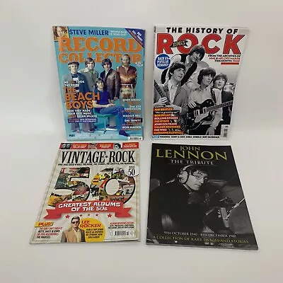 Vintage Rock Magazine X 4 2021 Beatles John Lennon Beach Boys • $50