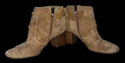 Via Spiga Tan Suede 7 Tassel & Laces Ankle Boots Make Offer!!! • $9.95