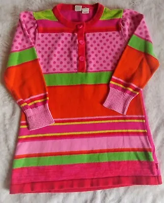 Me Too Baby Girl Long Sleeve Striped Sweater Dress 18 Month Toddler Infant Wear • $14.99