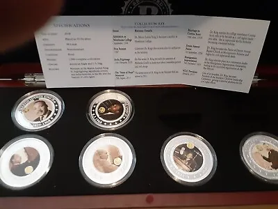 Martin Luther King Jr. Proof Coin Collection-Bradford 6 Coins COA Silver Plated • $55.99