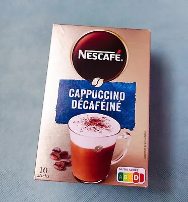 £4.47 • Buy 1X 10 Nescafe CAPPUCCINO DECAF  Instant Coffee CHEAP Free Delivery