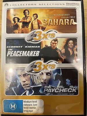 Sahara  / Peacemaker The  / Paycheck  (DVD 2005) • $1.99