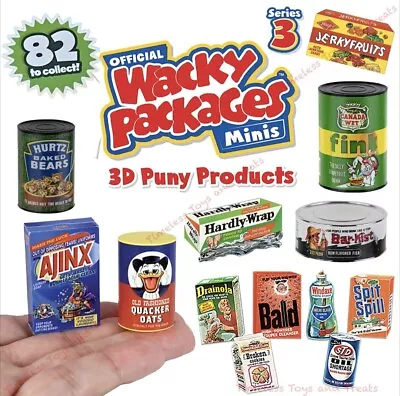 Wacky Packages 3D Series 3 Topps Super Impulse You Pick! MINI Toys Combined Ship • $4