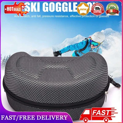 $8.07 • Buy Skiing Goggle Case Sport Glasse Carrying Hard Scratch-resistant Zipper Box