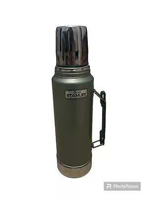 Vintage STANLEY Aladdin A945DH Half Gallon Thermos - Complete - Green Steel • $14.99