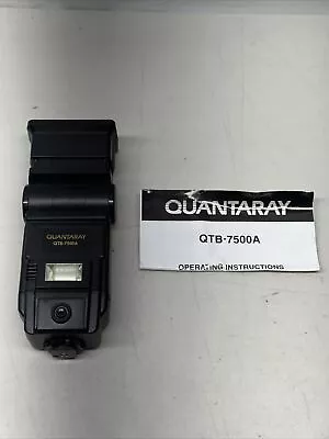 Quantaray QTB-7500A Shoe Mount Flash • $16.25