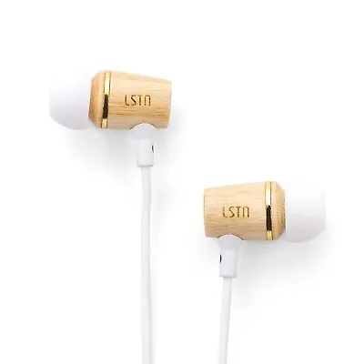 Bamboo Avalon Earbuds By LSTN New In Box • $10