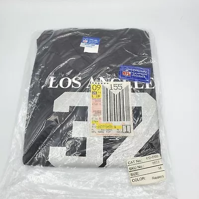 Vtg 80's Marcus Allen #32 Los Angeles Raiders 3/4 Sleeve Shirt Sz Boys M NOS USA • $14.99