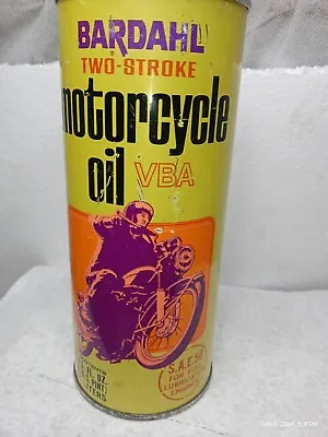 Vintage NOS Bardahl Two Stroke Motorcycle Oil VBA 16oz Can • $19.98