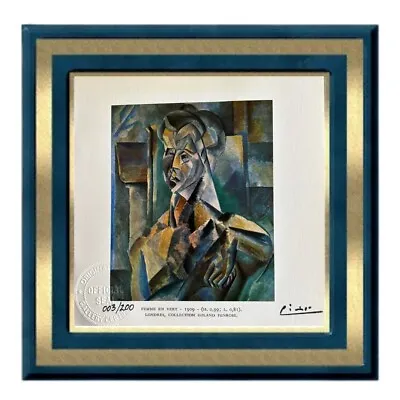 Pablo Picasso Original Signed Print Hand-Tipped Seated Woman 1909 • $35