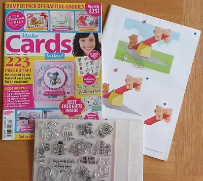 Make Cards Today Magazine Issue 13 June 2018. Includes Stamps Die Cuts & Paper • £9