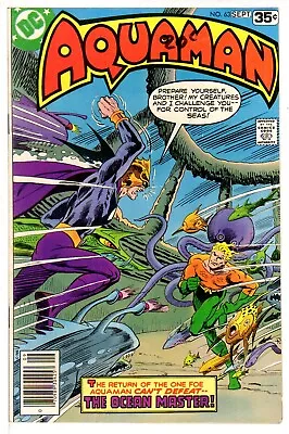 AQUAMAN #63 VF 8.0 Final Issue Of Vol 1 Ocean Master Mera DC COMICS 1978 • $27.99