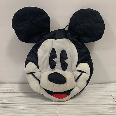 Vintage Sleepy Heads Fun Pouch Disney Mickey Mouse Bag Wall Decor Pouch • $14.39