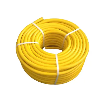 Garden Hose Pipe Reel Reinforced Anti-kink Outdoor Hosepipe Yellow - All Sizes • £8.99