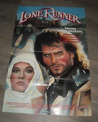 Lone Runner Video Release Advertising Promo Movie Poster 1988 Miles O'keeffe • $9.99