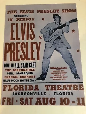 Elvis Presley Vintage Magazine Pinup Elvis Mini Concert Poster • $3.79