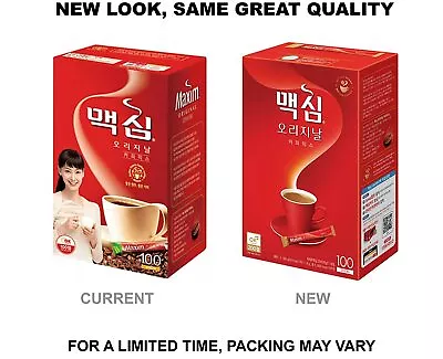 Korean Maxim Original Coffee Mix Instant Coffee Mix 12g  ^^ FAST SHIPPING^^ • $36.99