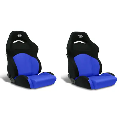 SAAS Universal GT Seats (2) Dual Recline Black/Blue ADR Compliant • $720