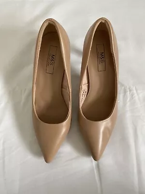 Marks And Spencer’s Stiletto Heel Pointed Court Shoes Size 5 • £15