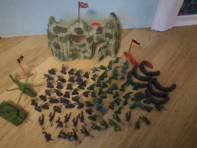 Vintage Redbox Electronic Commando Fortress Play Set Military Fully Working • £12