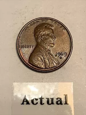 Actual 1969 S Cent Lincoln Memorial Penny  NOT A STOCK PHOTO S398 • $1.19