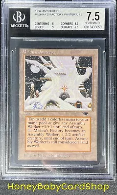 MTG Antiquities 1994 Mishra's Factory (Winter) BGS 7.5 NM+ Old School 93/94 • $399.95