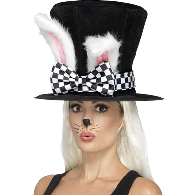 £11.49 • Buy Mad Hatter Tea Party Hat Bunny Rabbit Top Hat Fairytale Adults Fancy Dress
