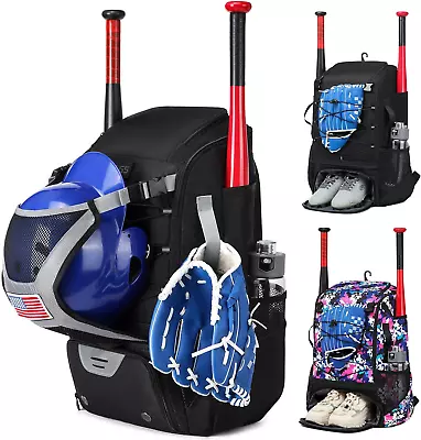 Softball BagSoftball Bat Bag For Youth AdultsBaseball Bag With Fence Hook For  • $38.49