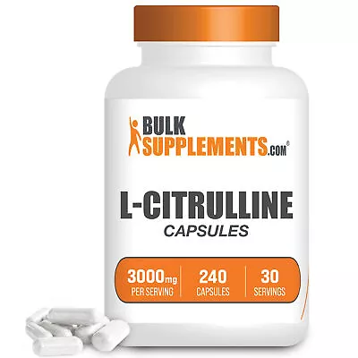 BulkSupplements L-Citrulline 240 Capsules - 3000mg Per Serving • $19.96